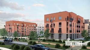 3-к квартира, строящийся дом, 96м2, 2/4 этаж