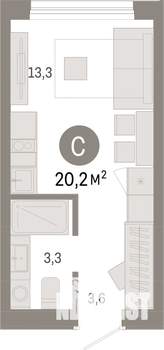 Студия квартира, вторичка, 20м2, 4/9 этаж