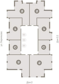 2-к квартира, вторичка, 80м2, 15/25 этаж