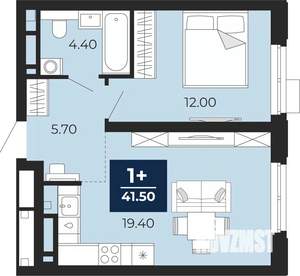 1-к квартира, вторичка, 42м2, 3/24 этаж