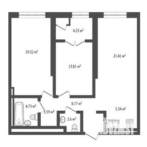2-к квартира, вторичка, 81м2, 2/25 этаж