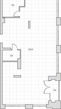 3-к квартира, сданный дом, 119м2, 2/8 этаж