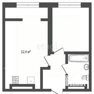 1-к квартира, вторичка, 36м2, 21/25 этаж