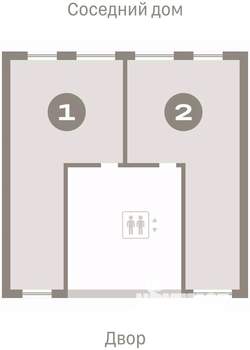 1-к квартира, вторичка, 60м2, 2/9 этаж