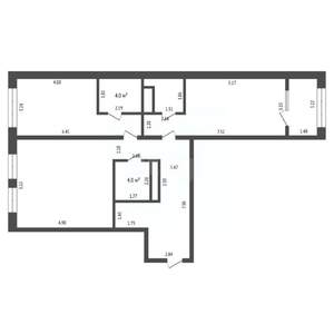 2-к квартира, вторичка, 91м2, 5/9 этаж