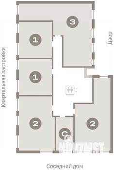 2-к квартира, вторичка, 71м2, 5/7 этаж