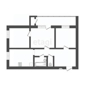 3-к квартира, вторичка, 62м2, 10/12 этаж