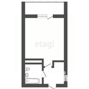 Студия квартира, вторичка, 17м2, 5/8 этаж