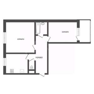 2-к квартира, вторичка, 52м2, 3/10 этаж