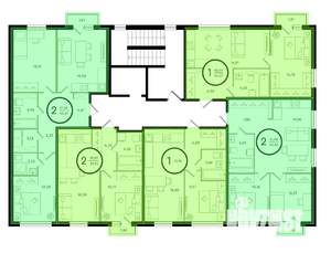 2-к квартира, строящийся дом, 63м2, 3/4 этаж