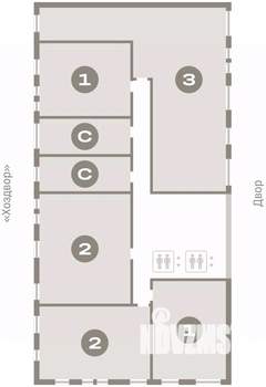 2-к квартира, вторичка, 65м2, 3/17 этаж