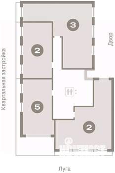 2-к квартира, вторичка, 56м2, 7/7 этаж
