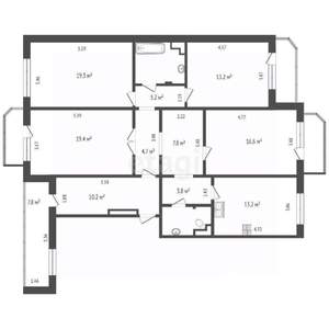 4-к квартира, вторичка, 100м2, 8/10 этаж