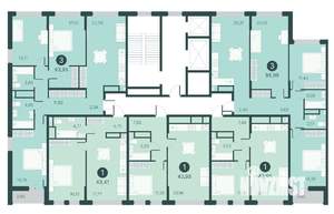 1-к квартира, вторичка, 43м2, 15/17 этаж
