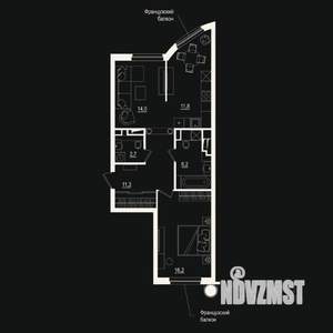 2-к квартира, вторичка, 62м2, 5/8 этаж