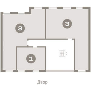 3-к квартира, вторичка, 89м2, 7/16 этаж