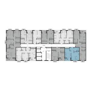 1-к квартира, вторичка, 42м2, 23/25 этаж