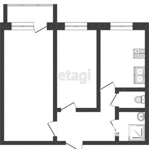 2-к квартира, вторичка, 49м2, 1/18 этаж