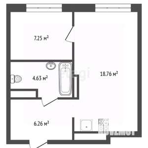 1-к квартира, вторичка, 37м2, 10/16 этаж