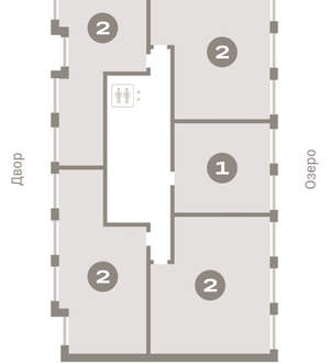 2-к квартира, вторичка, 63м2, 2/8 этаж
