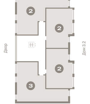 2-к квартира, вторичка, 139м2, 8/25 этаж