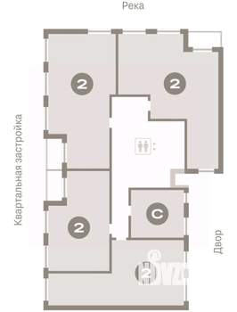 2-к квартира, вторичка, 114м2, 8/8 этаж