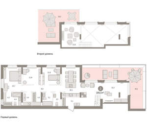 3-к квартира, вторичка, 206м2, 7/16 этаж
