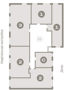 3-к квартира, вторичка, 84м2, 2/8 этаж