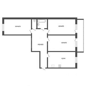 3-к квартира, вторичка, 59м2, 9/9 этаж