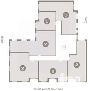 3-к квартира, вторичка, 94м2, 6/8 этаж