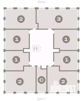2-к квартира, вторичка, 70м2, 14/17 этаж