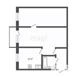 2-к квартира, вторичка, 45м2, 4/5 этаж