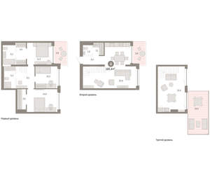 4-к квартира, вторичка, 165м2, 3/8 этаж