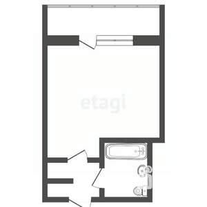 Студия квартира, вторичка, 17м2, 6/8 этаж