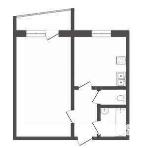 1-к квартира, вторичка, 33м2, 4/9 этаж