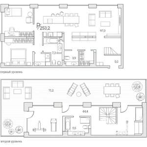 3-к квартира, сданный дом, 253м2, 8/11 этаж