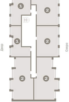 2-к квартира, вторичка, 78м2, 3/8 этаж