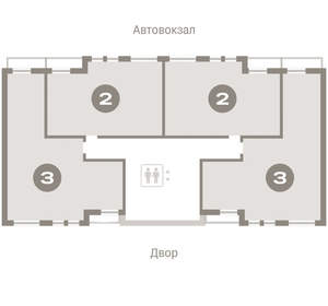 2-к квартира, вторичка, 60м2, 9/17 этаж