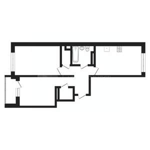 2-к квартира, вторичка, 56м2, 6/16 этаж
