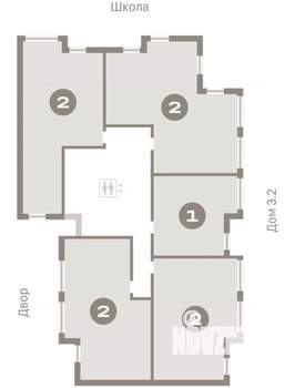 2-к квартира, вторичка, 70м2, 9/9 этаж