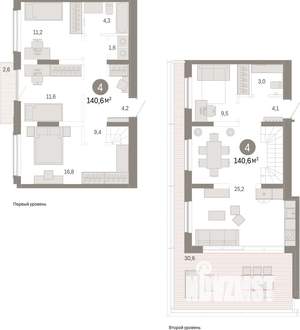 4-к квартира, вторичка, 141м2, 6/7 этаж