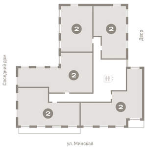 2-к квартира, вторичка, 71м2, 7/16 этаж