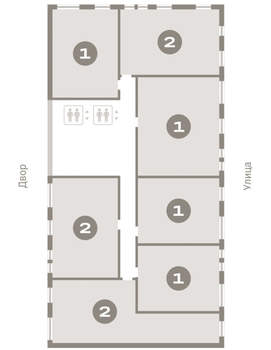 1-к квартира, вторичка, 57м2, 3/17 этаж