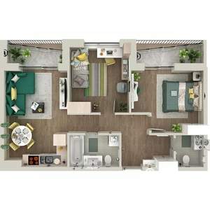 2-к квартира, вторичка, 66м2, 8/16 этаж