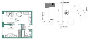 2-к квартира, вторичка, 37м2, 9/24 этаж