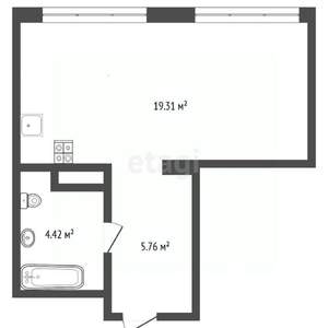 Студия квартира, вторичка, 30м2, 5/16 этаж