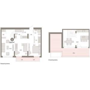 1-к квартира, вторичка, 128м2, 8/8 этаж