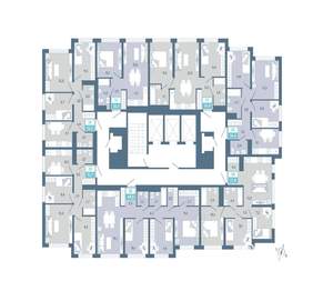 3-к квартира, строящийся дом, 70м2, 14/25 этаж