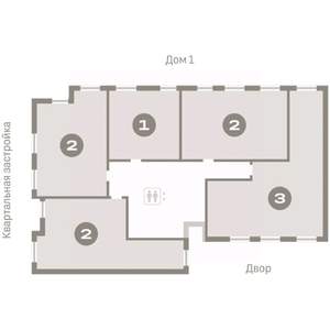 2-к квартира, вторичка, 68м2, 5/10 этаж