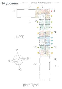 2-к квартира, вторичка, 39м2, 14/25 этаж